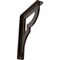Ekena Millwork Bradford Wrought Iron Bracket, (Single center brace), Antiqued Bronze 1 1/2"W x 5 1/2"D x 8"H BKTM01X05X08SBRABZ - alternate 1